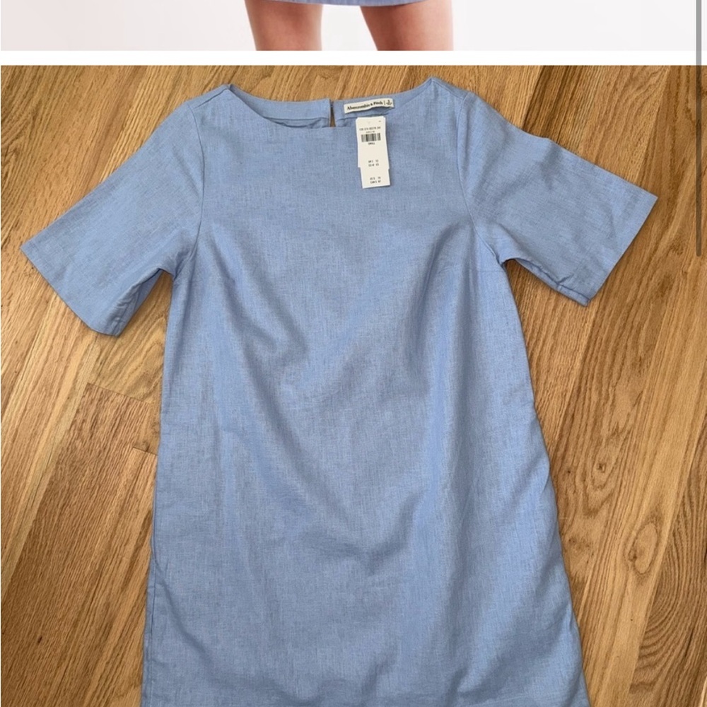 NEW Abercrombie & Fitch Linen-Blend T-Shirt Dress Size Small